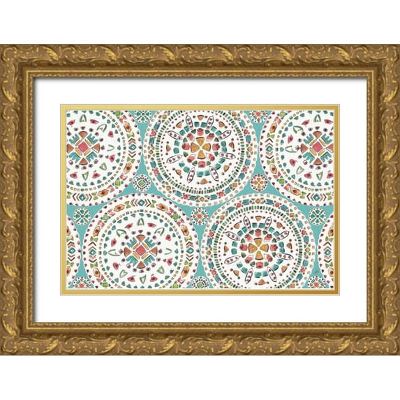 Brissonnet, Daphne 24x17 Gold Ornate Wood Framed with Double Matting Museum Art Print Titled - Desert Bloom XII