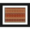 thumbnail image 1 of Brissonnet, Daphne 24x18 Black Ornate Wood Framed with Double Matting Museum Art Print Titled - Batik Stripes I, 1 of 4