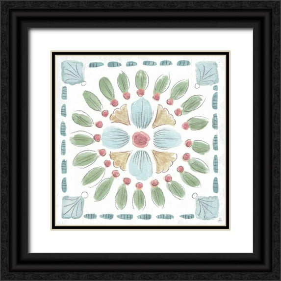 Brissonnet, Daphne 26x26 Black Ornate Wood Framed with Double Matting Museum Art Print Titled - Desert Beauties XVI
