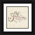 thumbnail image 1 of Brissonnet, Daphne 26x26 Black Ornate Wood Framed with Double Matting Museum Art Print Titled - Elegant Season Share Pink, 1 of 4
