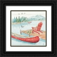 thumbnail image 1 of Brissonnet, Daphne 26x26 Black Ornate Wood Framed with Double Matting Museum Art Print Titled - Lake Moments IV, 1 of 4