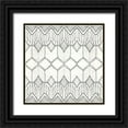 thumbnail image 1 of Brissonnet, Daphne 26x26 Black Ornate Wood Framed with Double Matting Museum Art Print Titled - Lake Sketches Pattern VA, 1 of 4
