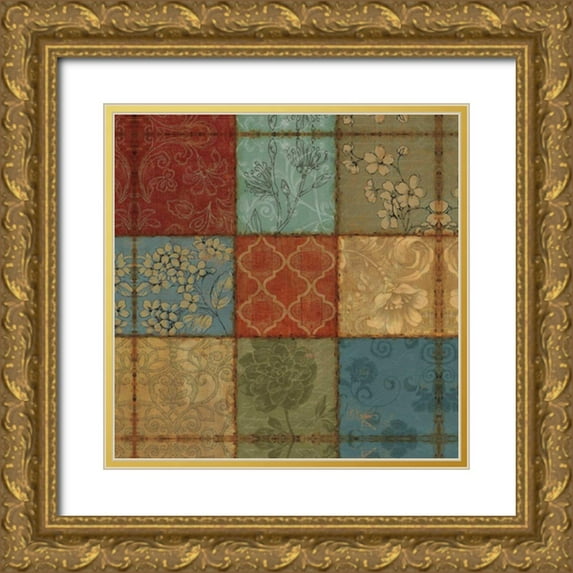 Brissonnet, Daphne 26x26 Gold Ornate Wood Framed with Double Matting Museum Art Print Titled - Barcelona I