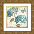 thumbnail image 1 of Brissonnet, Daphne 26x26 Gold Ornate Wood Framed with Double Matting Museum Art Print Titled - Blue Garden V, 1 of 4