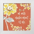 thumbnail image 1 of Brissonnet, Daphne 26x26 White Modern Wood Framed Museum Art Print Titled - Bee Happy IV Spice, 1 of 4