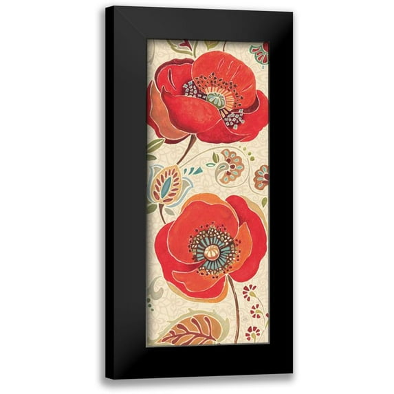 Brissonnet, Daphne 8x14 Black Modern Framed Museum Art Print Titled - Moroccan Red Light II