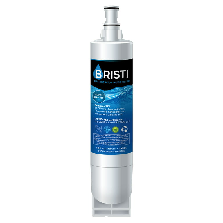 Bristi 6-Months Refrigerator Water Filter Replacement for Kenmore,  Whirlpool, Kitchenaid, and Pur, Everdrop Filter 5.-Certified (3 Pack) 