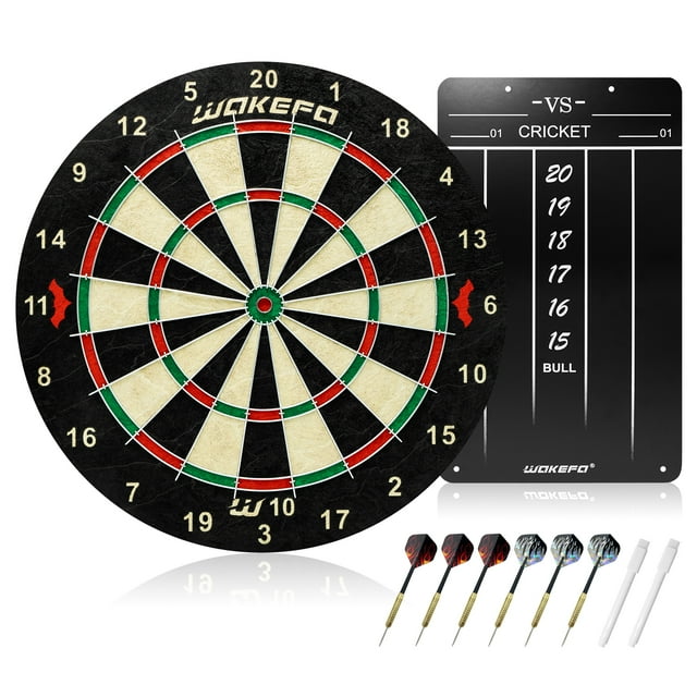 Bristle Dartboards Dart Board Set HighGrade Compressed Sisal Dart Board Set with Print Numbers