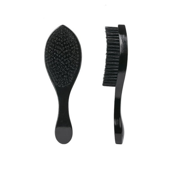 Bristle Hair Brush, Smoothing, Beard Styling, Thick Hair Detangling, Conditions Hair, Improves Texture, Black