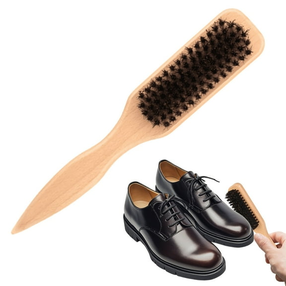 Bristle Hair Brush with Wide Rat Tail for Smoothing Hairs, Ponytail Bun Grooming, for Sectioning and Parting