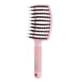 thumbnail image 1 of Bristle&Nylon Hair Brush Girls Hair Scalp Massage Comb Women Wet Curly Detangle Hair Brush for Salon Hairdressing Styling Tool Bristle Pink, 1 of 6