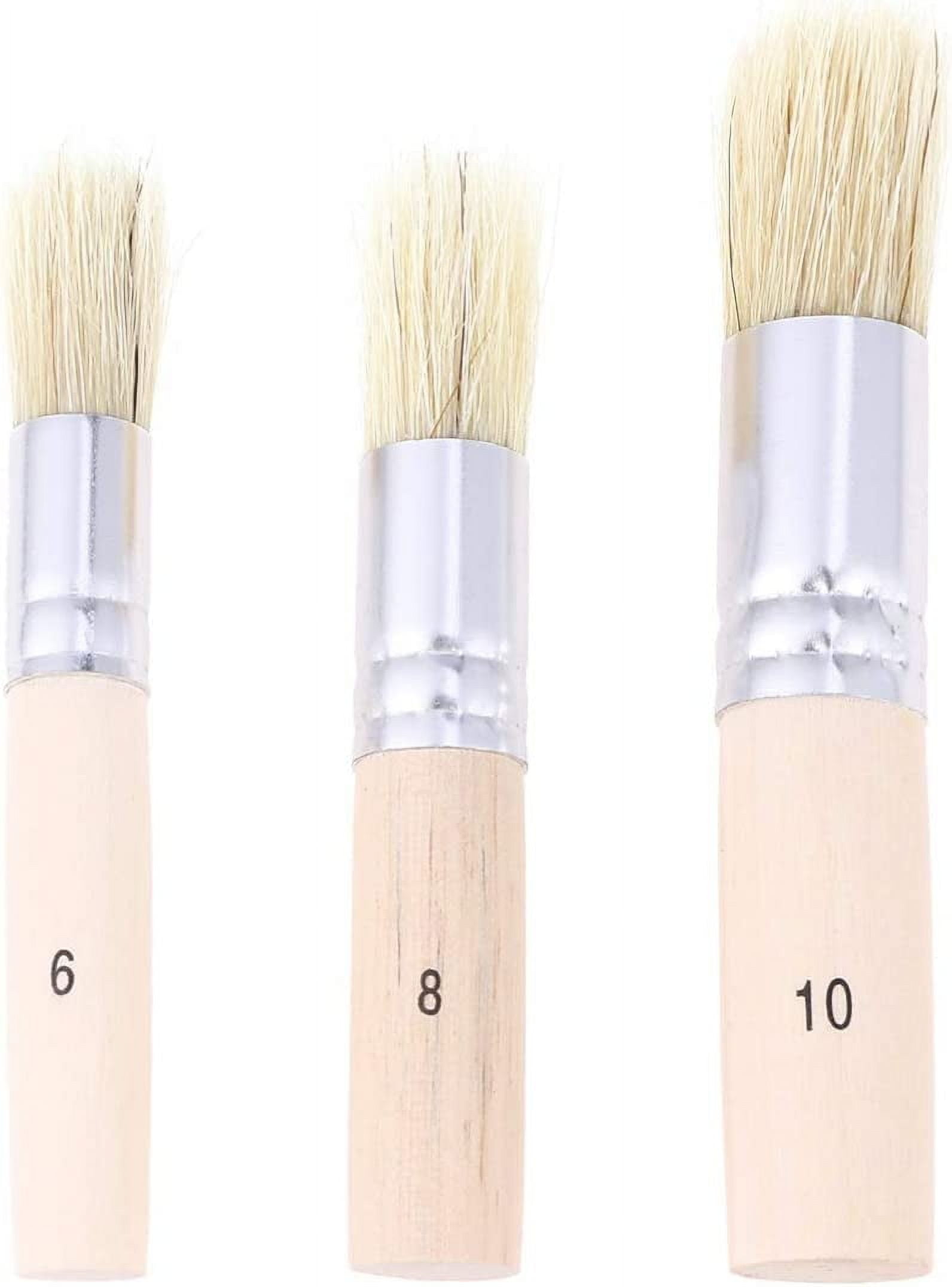 TWO WOODEN PASTRY BRUSH BAKING BBQ OIL BASTING GLAZING COOKING BRISTLE