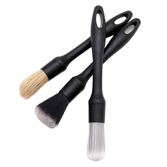 Bristles + Fiber Soft Hair Car  Cleaning Brush Auto Detailing Cleaning Kit Engine Wheel Clean Set for Cleaning Wheels, Interior, Exterior, Leather
