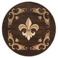 thumbnail image 1 of Bristol Barnsley Brown Round Rug - 7 ft. 10 in., 1 of 1