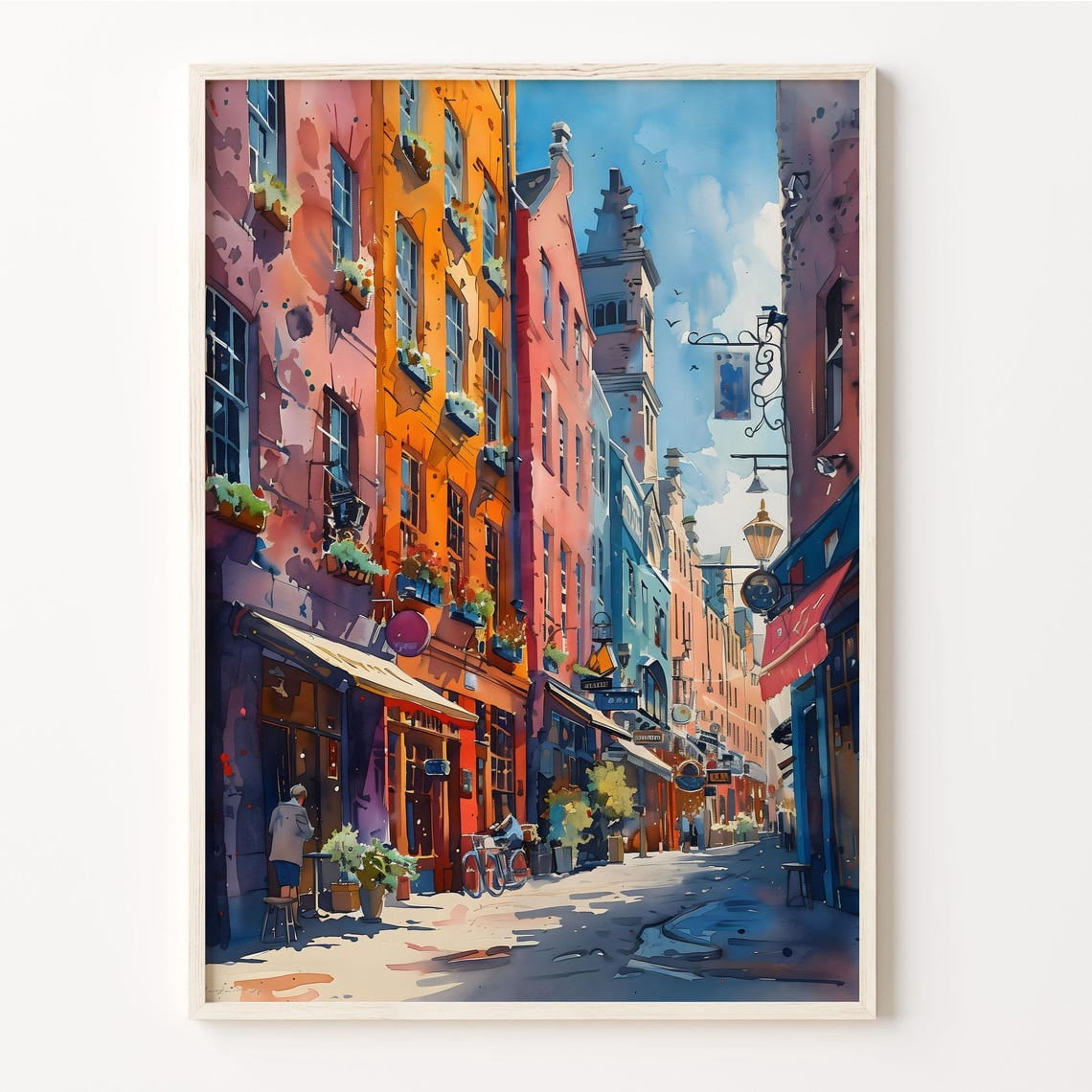 Bristol Bridge Urban Cityscape Wall Art Poster - Walmart.com