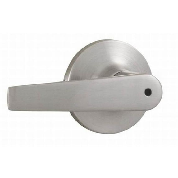 Bristol Privacy Lock with Adjustable Latch & Full Lip Strike, Satin Nickel