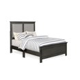 thumbnail image 1 of Bristol Rustic Bedframe with Upholstered Headboard & Nailhead Accents, 1 of 3