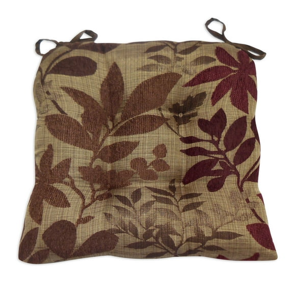 Bristol Set of Two (2) Chair Cushions Burgundy (Red) - Memory Foam