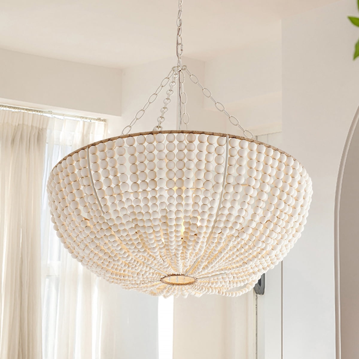 Bristol Wood Bead Chandeliernull