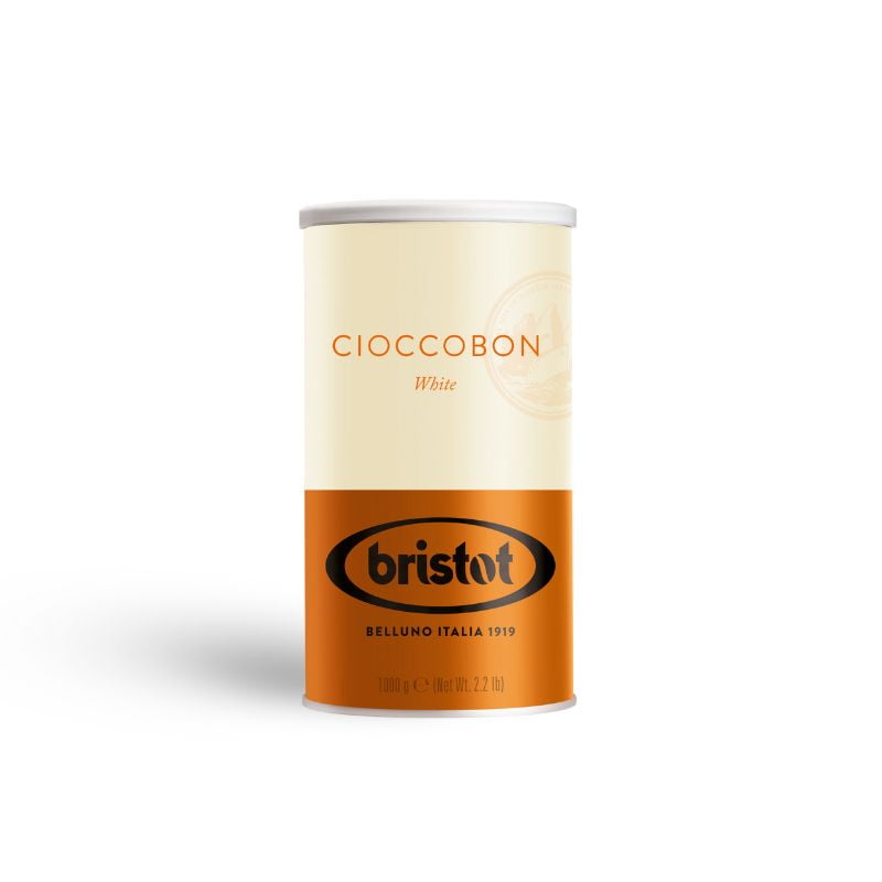 Bristot Cioccobon Cioccolato Eccellente - Premium Italian White Hot Chocolate Mix - 2.2Lbs/1kg