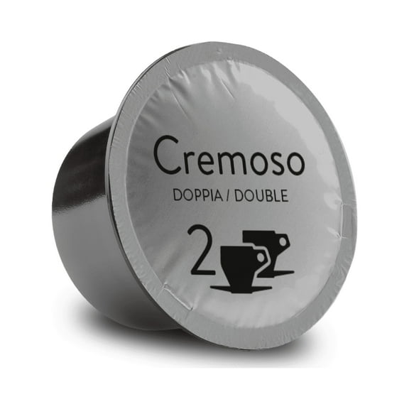 Bristot Double (11.2g) Cremoso Capsules Compatible with Lavazza Blue* Machines | Medium Roast | 50 Count