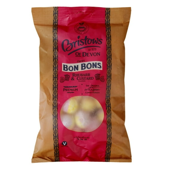 Bristows Chewy Rhubarb & Custard Bon Bons 150g (Pack of 6)