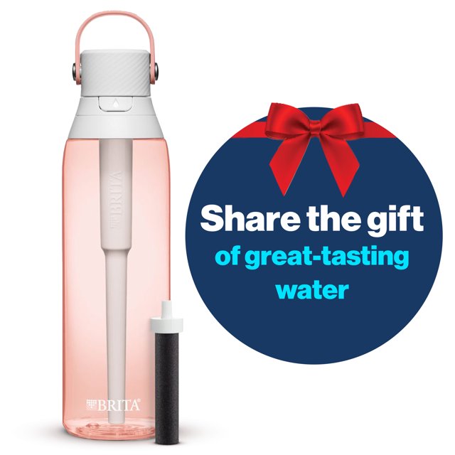 Brita 26oz Blush Pink Premium Leak Proof Filtered Water Bottle with