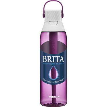 Brita 26oz Orchid Premium Leak Proof Filtered Water Bottle with Straw