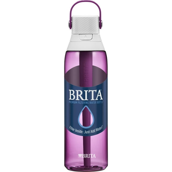 Brita 26oz Orchid Premium Leak Proof Filtered Water Bottle with Straw