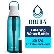 Brita 26oz Premium Water Bottle with Filter, BPA Free, Sea Glass