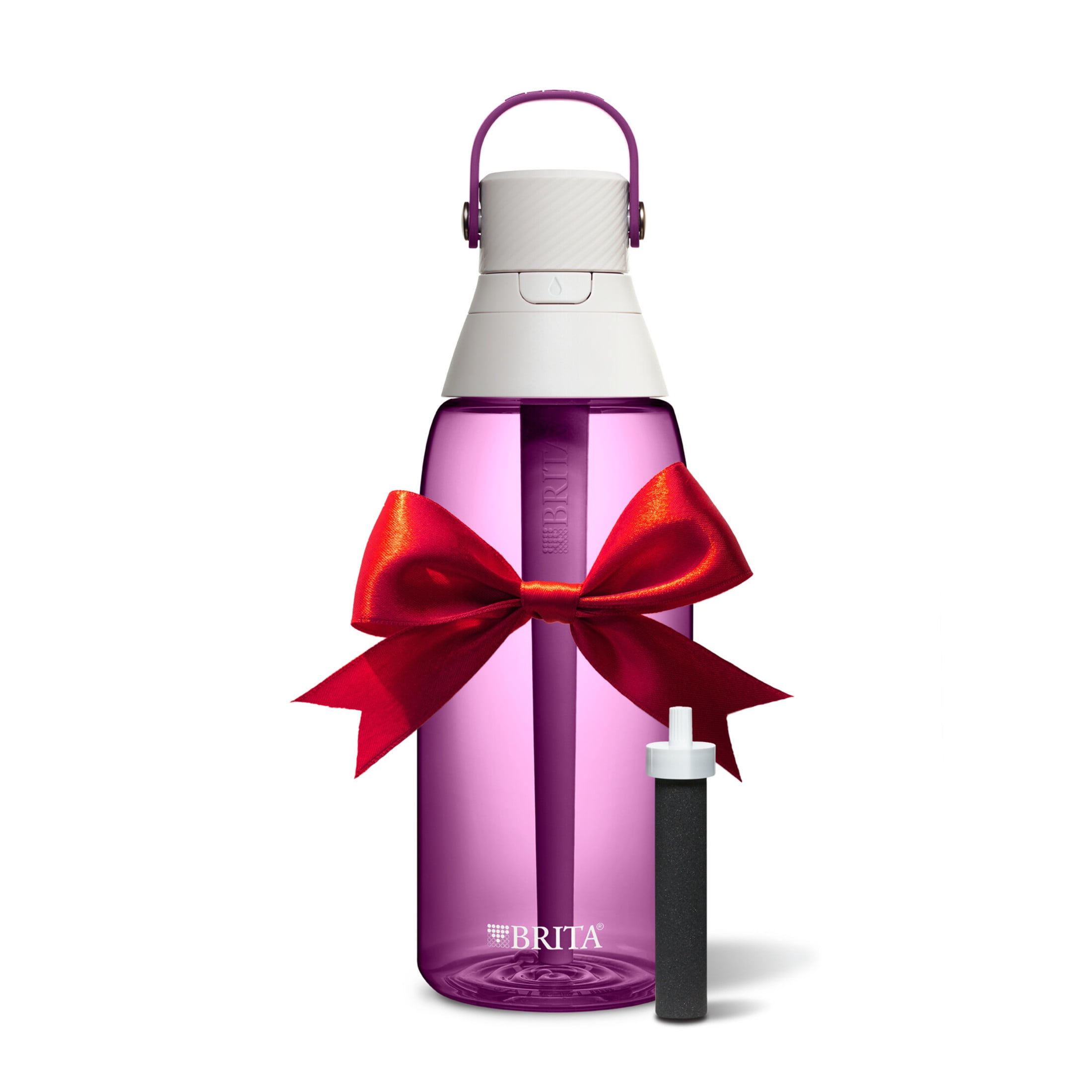 Brita 36 oz Orchid Premium Leak Proof Filtered Water Bottle with Straw
