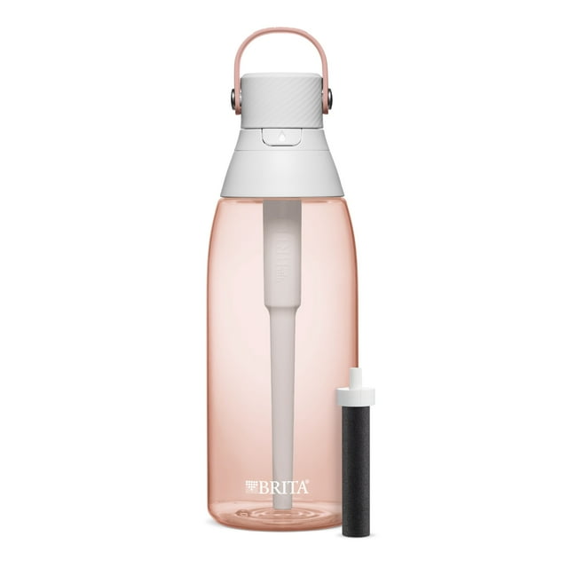 Brita 36oz Blush Pink Premium Leak Proof Filtered Water Bottle with