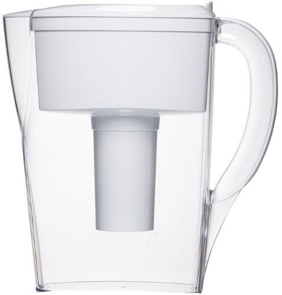 Brita 6 Cup Space Saver Water Filter Pitcher with 1 Filter, White - image 1 of 1