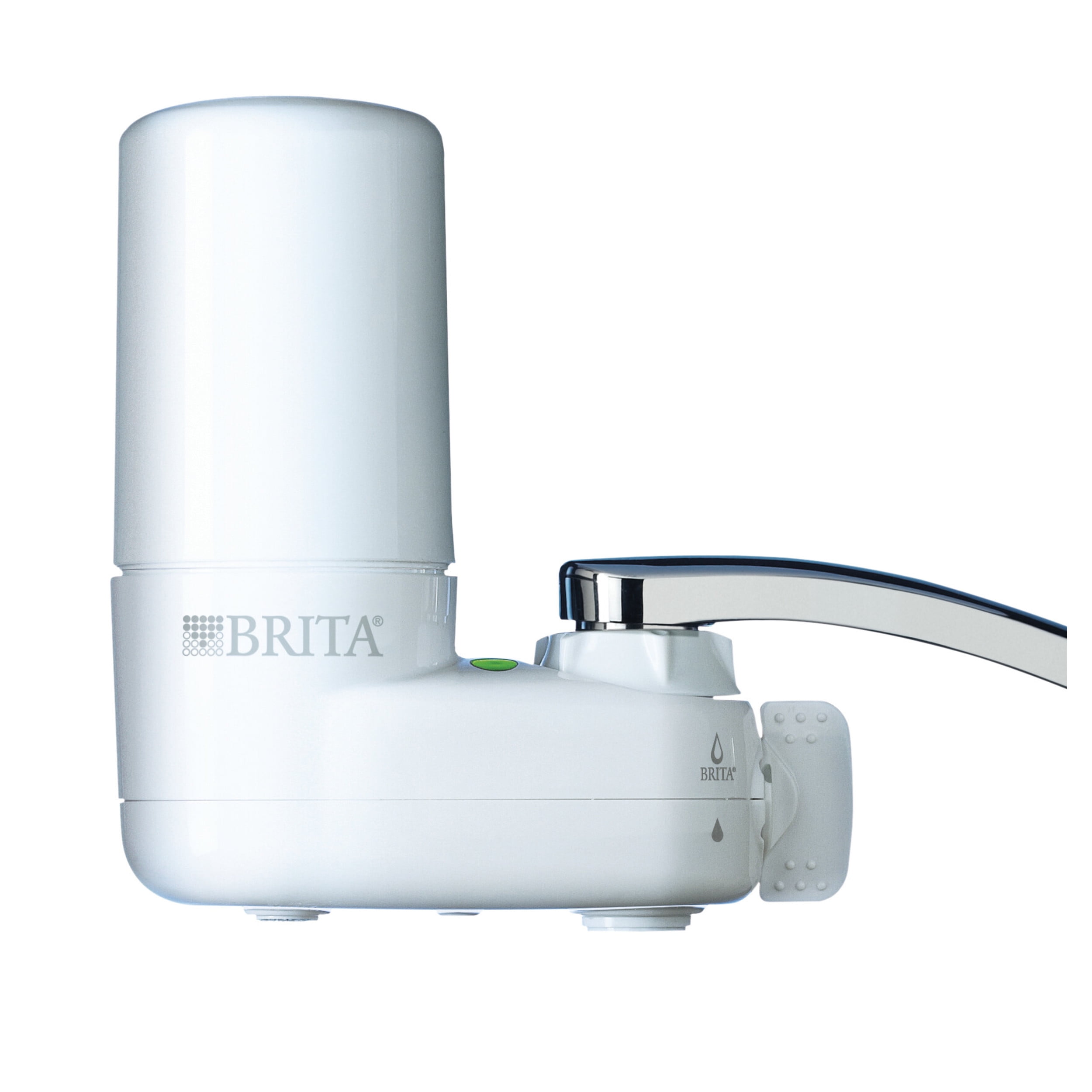 stilhed specificere offentliggøre Brita Basic Faucet Mount System, Water Filter Reduces Lead and Chlorine,  White - Walmart.com