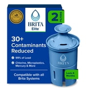 Brita Elite Replacement Water Filter, Compatible with All Brita Pitchers & Dispensers 2 Pack, Reduces Lead