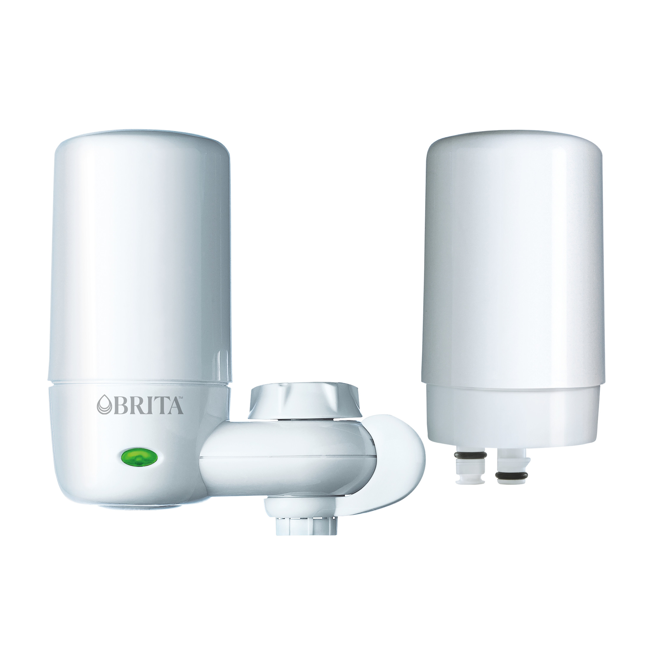 Brita Elite Water Faucet Filtration Mount System, Fits Standard Faucets, White, Includes 2 Filters - image 1 of 8