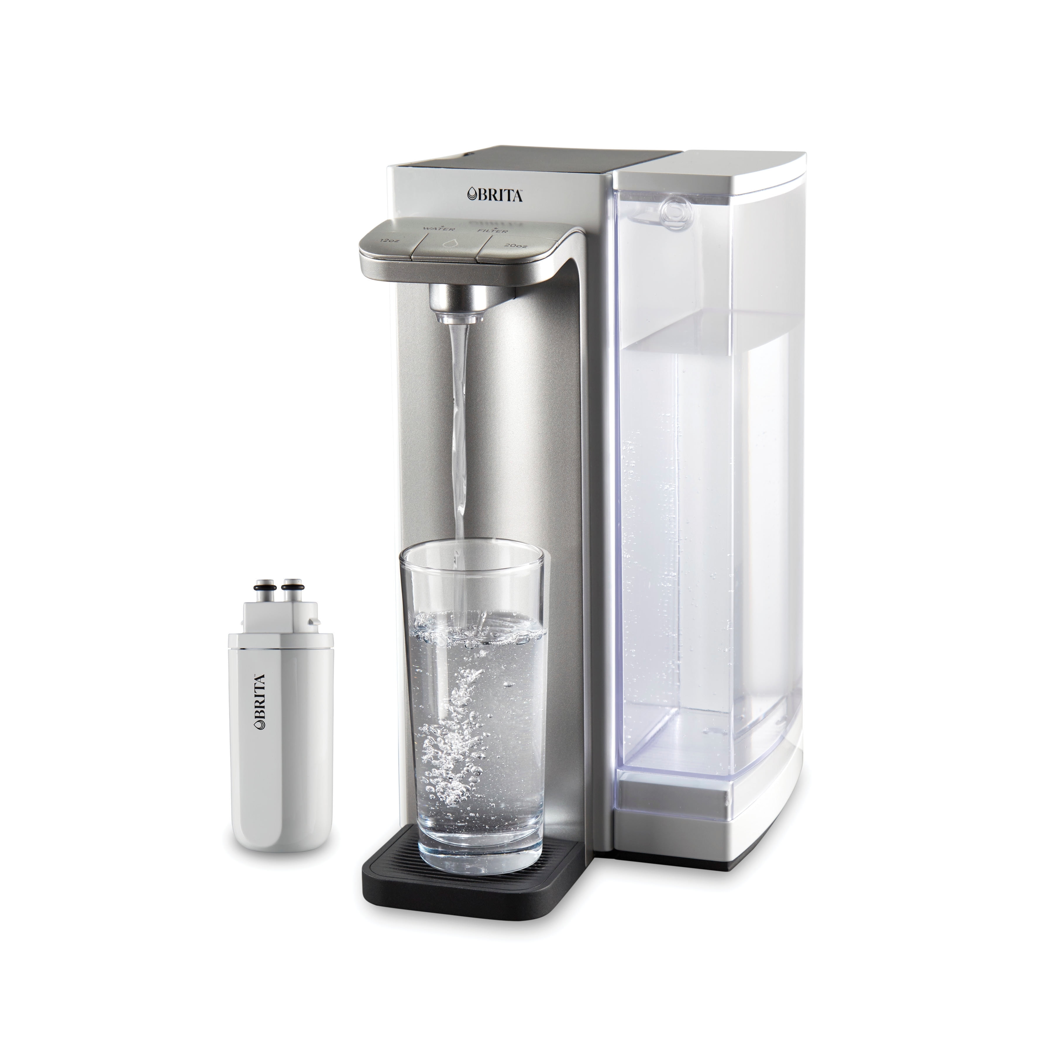 Brita Hub White Countertop Water Filtration System with 12 Cup Reservoir