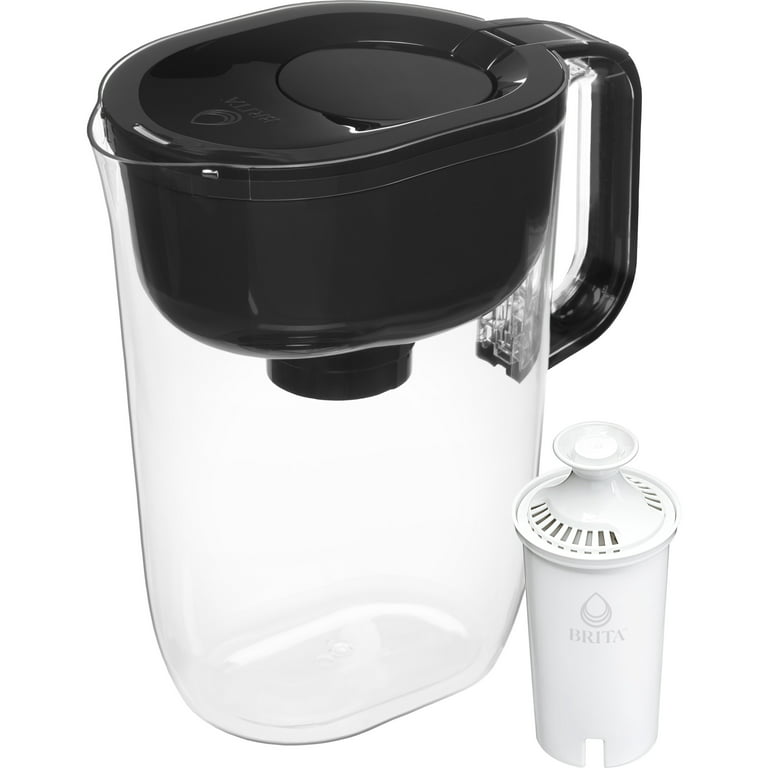 Brita Large 10 Cup Water Filter Pitcher with 1 Standard Filter, Made Without BPA, Huron, White