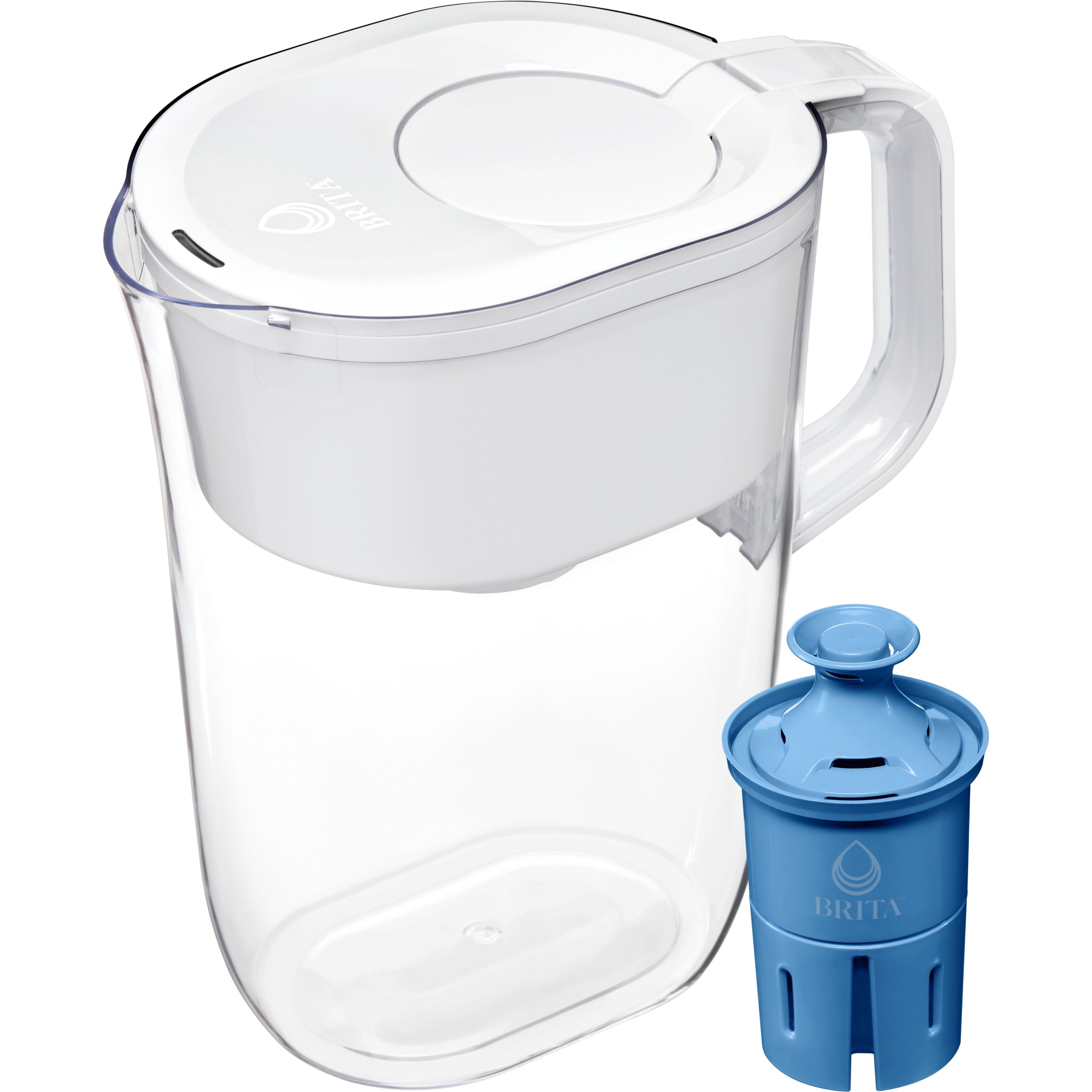  Brita Metro Water Filter Pitcher, BPA-Free Water Pitcher,  Replaces 1,800 Plastic Water Bottles a Year, Lasts Two Months or 40  Gallons, Includes 1 Filter, Kitchen Accessories, Small - 6-Cup Capacity:  Home