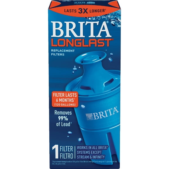 Brita Longlast Pitcher Water Filter Cartridge - Pack of 6