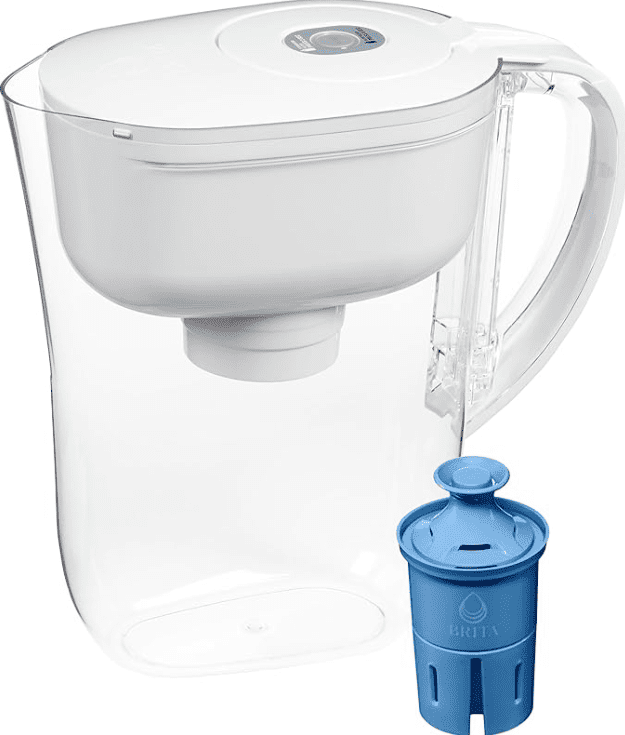 Brita Metro Water Filter Pitcher with SmartLight Filter Change Indicator Includes 1 Elite Filter, Small - 6-Cup Capacity