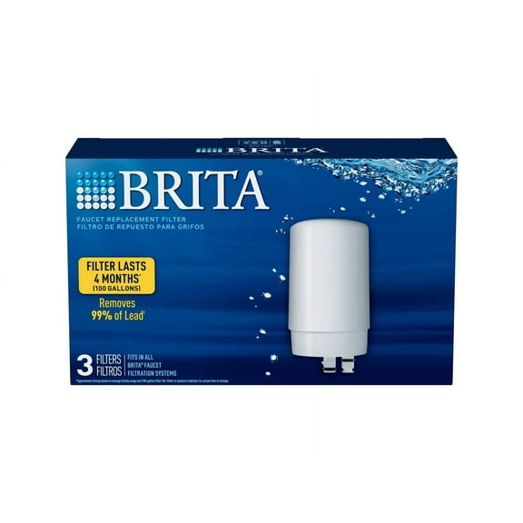 Brita On Tap Water Filtration System Replacement Filters For Faucets - 6 / Carton 36309CT