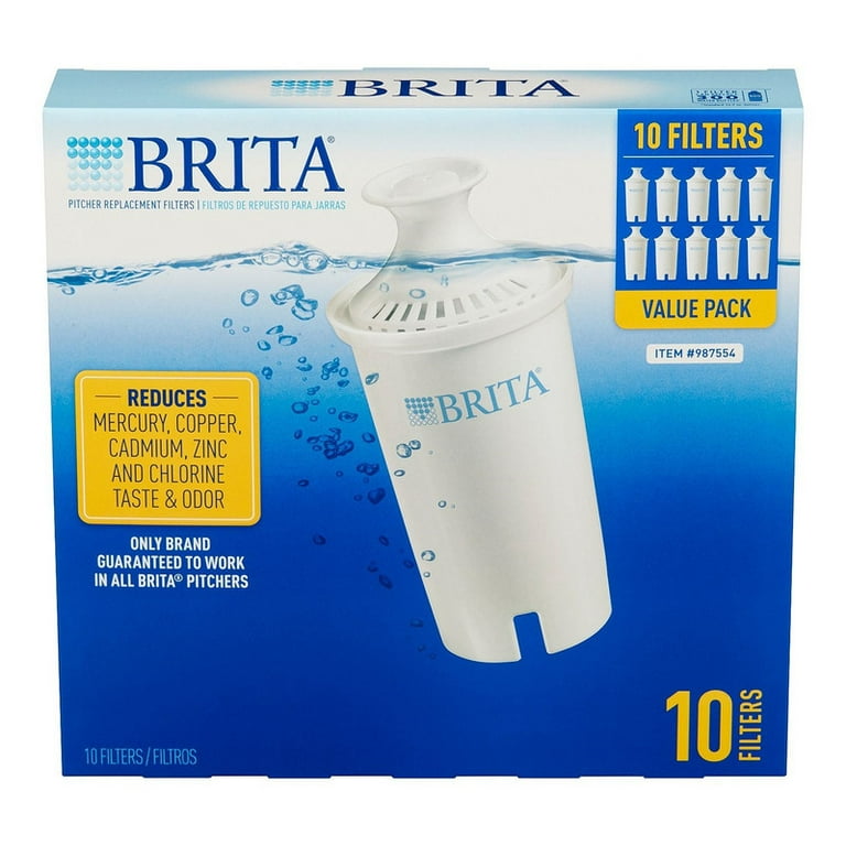 Brita Dispenser and Pitcher Refill - 10 Advanced Replacement