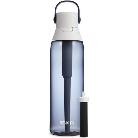 Brita Plastic Water Filter Bottle, 26 oz, Night Sky