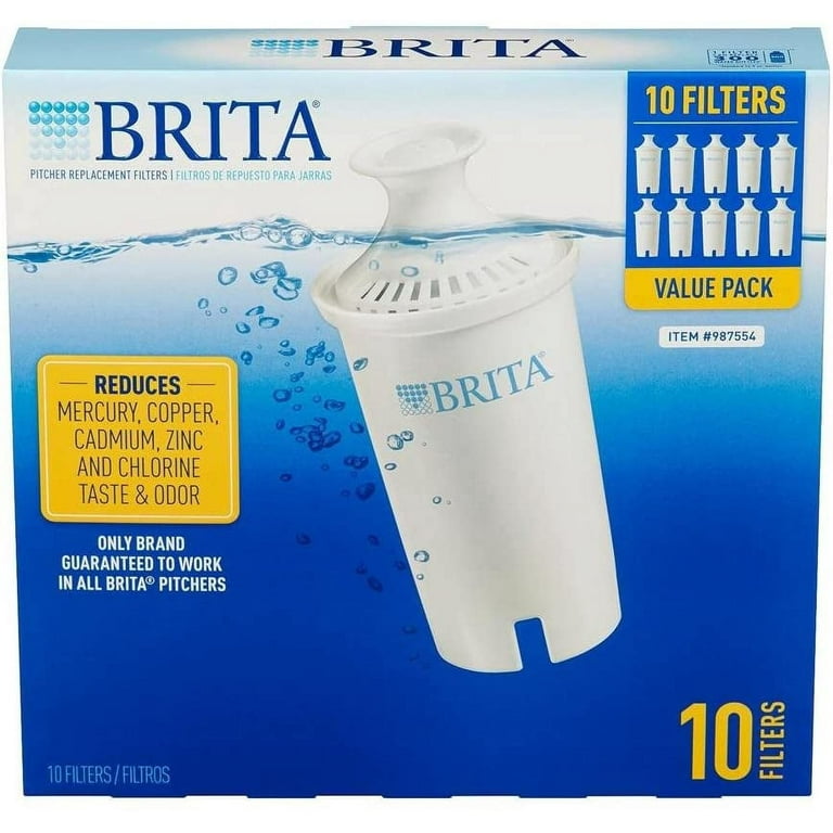 Brita Pour-Through Pitcher Replacement Filter, 10 pk. 