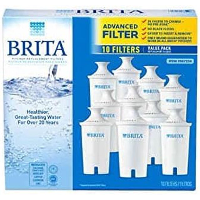 Brita Replacement Filters for Drinking Water Pitchers (Pack of 10