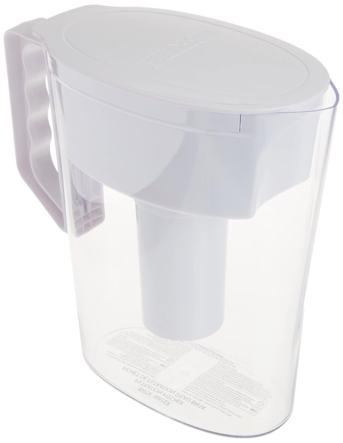 Brita Slim Water Pitcher with 1 Filter, White, 5 Cup