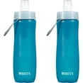 thumbnail image 1 of Brita Sport Water Filter Bottle, Turquoise 20 oz, BPA Free, 2 pack, 1 of 2