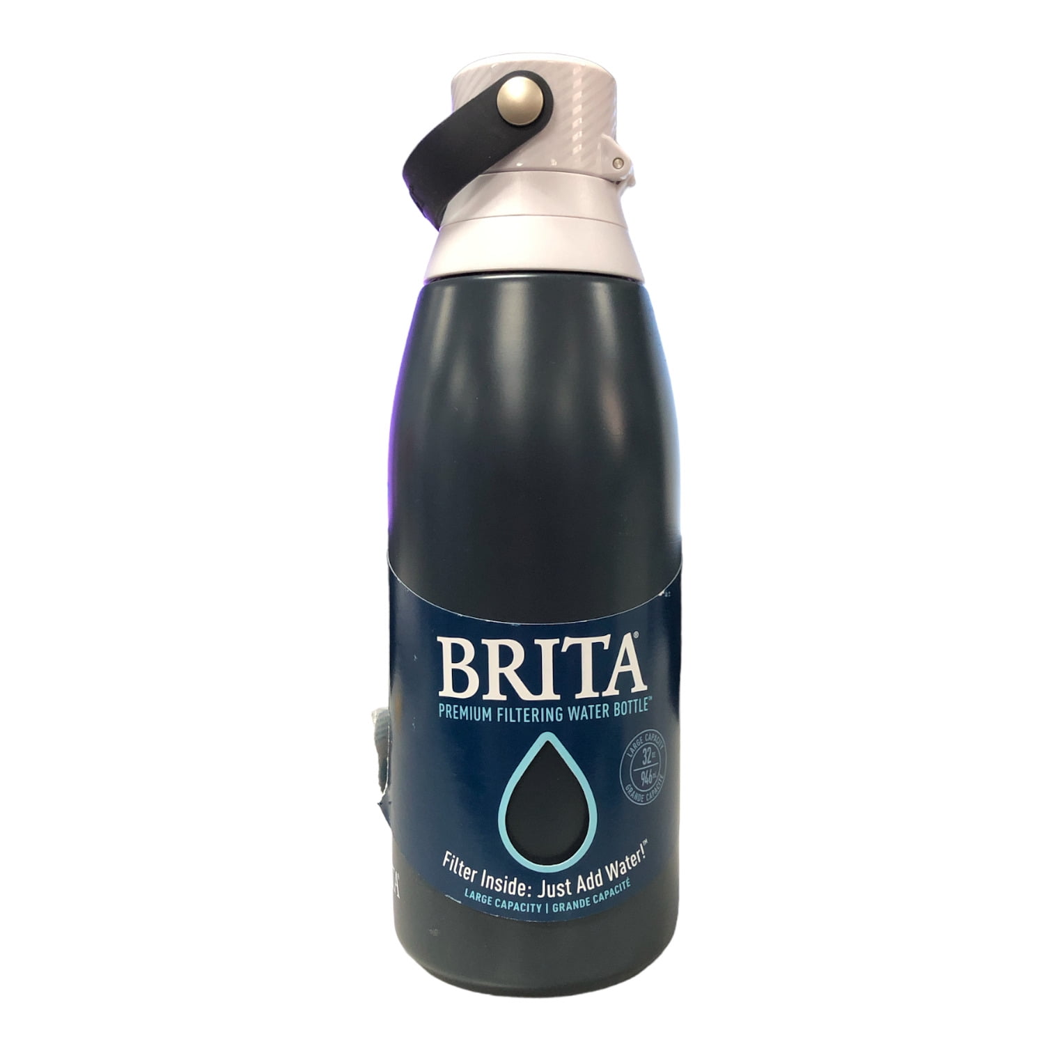 Brita Stainless Steel Water Bottle with Filter, 32 Ounce