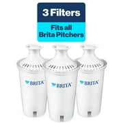 Brita Standard Water Filter, Replacement Filters for Pitchers and Dispensers, BPA Free, 3 Count